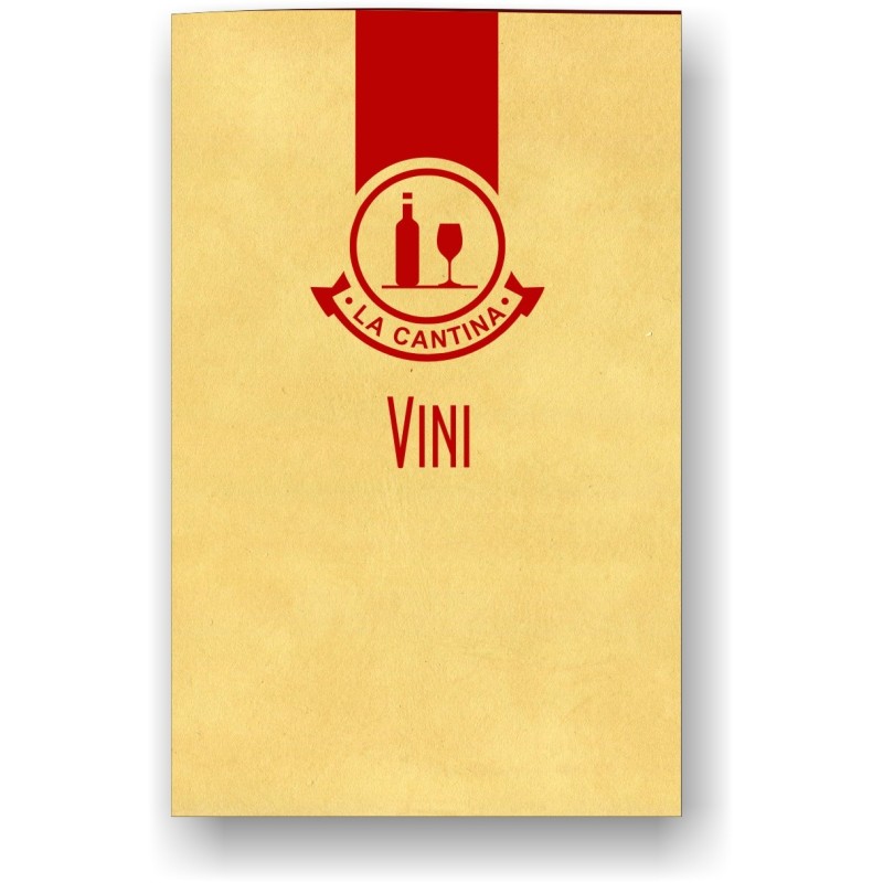 Porta carta dei vini in pelle mod. Soft touch 08 A042 Rosso