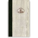 Porta carta dei vini in simil legno e cuoio mod. Napoli Slim A043 83 antracite