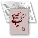 Porta menù personalizzabile Caffè 08 Transparent formato A4
