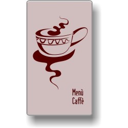 Portamenù personalizzabile  Caffè 08 Transparent formato SLIM