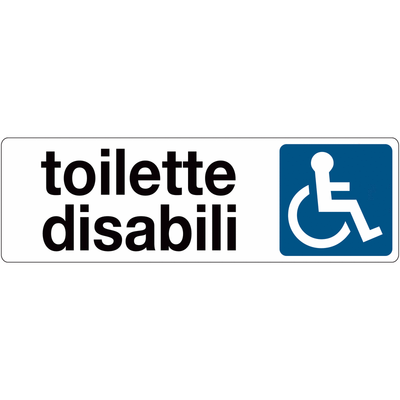 Toilette Disabili adesivo