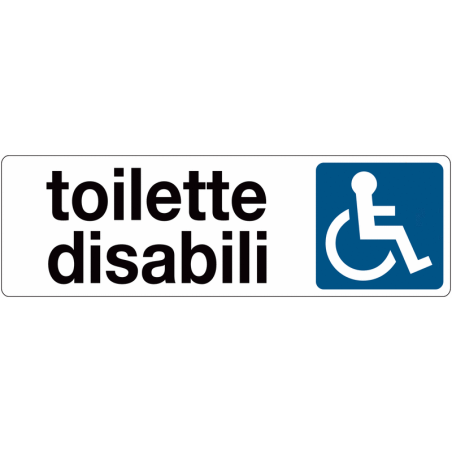 Toilette Disabili adesivo