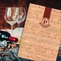 Porta lista dei vini in cuoio sughero IBL5