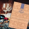 Porta lista dei vini in cuoio sughero IBL5