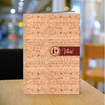Porta lista dei vini in cuoio sughero IBL6
