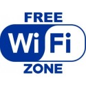 Adesivo WI FI Free Zone