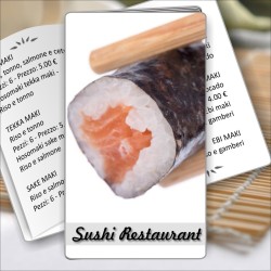 Porta menù Sushi restaurant 06 Transparent