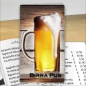 Porta menù personalizzabile per Birreria 03 Transparent formato SLIM