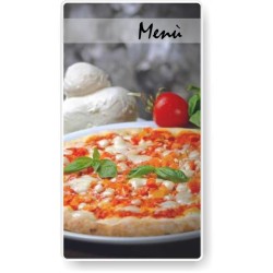 Porta menù personalizzabile  per pizzerie 01 formato SLIM