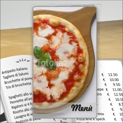 Porta menù prsonalizzabile Pizzeria 24 formato SLIM