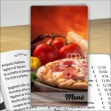 Porta menù personalizzabile Pizzeria 26 formato SLIM