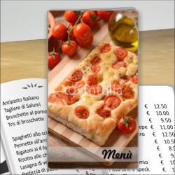 Porta menù personalizzabil pr pizzeria 30 formato SLIM