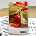 Porta menù personalizzabile Trattoria 34 formato SLIM