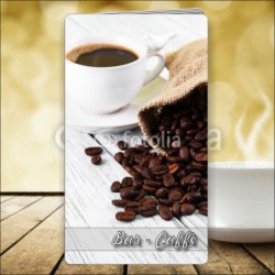 Porta menù Caffè 46 formato SLIM, personalizzabili.