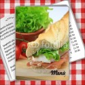 Porta menù personalizzabile per Paninoteca 48 Transparent formato A4