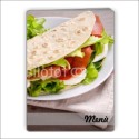 Porta menù personalizzabile Paninoteca 54 Transparent formato A4